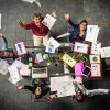 Successful business team in a meeting conference room, concepts about teamwork and business - Team brainstorming in a modern start up office